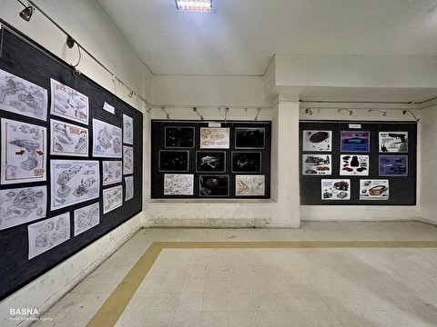 نمایشگاه آثار برگزیده دانشجویان طراحی صنعتی دانشگاه بوعلی‌سینا برپا شد + گزارش تصویری