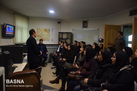دانشجویان دانشگاه بوعلی سینا از مرکز لرزه نگاری استان همدان بازدید کردند + گزارش تصویری