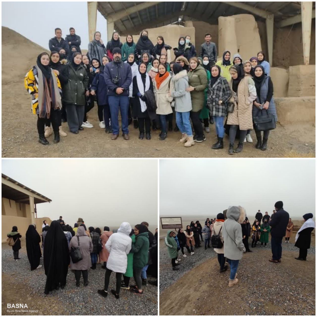 دانشجویان دانشگاه بوعلی‌سینا از تپه باستانی نوشیجان بازدید کردند + گزارش تصویری