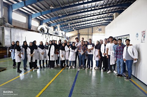 دانشجویان دانشکده صنایع غذایی بهار از کارخانه روژین‌تاک کرمانشاه بازدید کردند