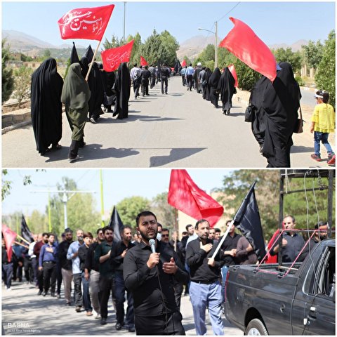 اساتید و کارکنان دانشگاه بوعلی‌سینا به زائران راهپیمایی اربعین امام حسین (ع) پیوستند