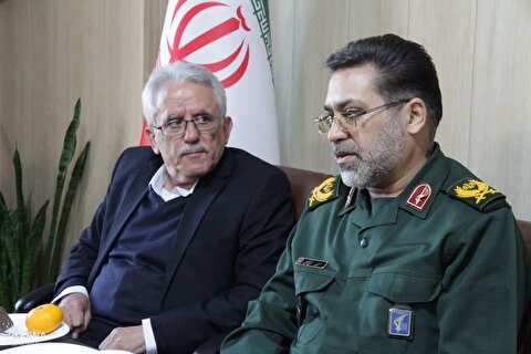 رئیس و هیئت‌رئیسه دانشگاه بوعلی‌سینا با فرماندهی سپاه انصارالحسین (ع) همدان دیدار کردند + گزارش تصویری
